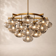 Velmora Clear Glass Round Chandelier 48