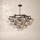 Velmora Clear Glass Round Chandelier 48