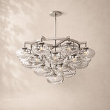 Velmora Clear Glass Round Chandelier 48