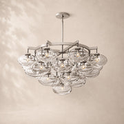 Velmora Clear Glass Round Chandelier 48