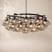 Velmora Clear Glass Round Chandelier 60