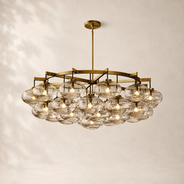 Velmora Clear Glass Round Chandelier 60
