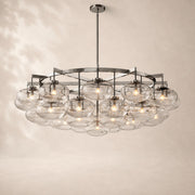 Velmora Clear Glass Round Chandelier 60