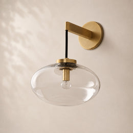 Velmora Clear Glass Wall Sconce 13