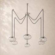 Velmora Clear Glass Suspended Chandelier 84”W