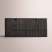 Camora Drawer Dresser — BLACK OAK / 72
