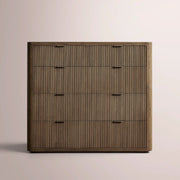 Camora Tall Drawer Dresser — BROWN OAK / 5-DRESSER