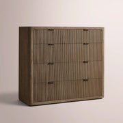Camora Tall Drawer Dresser — BROWN OAK / 5-DRESSER