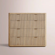 Camora Tall Drawer Dresser — GREIGE OAK / 5-DRESSER