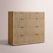 Camora Tall Drawer Dresser — GREIGE OAK / 5-DRESSER