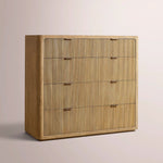 Camora Tall Drawer Dresser — NATURAL OAK / 5-DRESSER