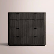 Camora Tall Drawer Dresser — BLACK OAK / 5-DRESSER
