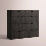 Camora Tall Drawer Dresser — BLACK OAK / 5-DRESSER