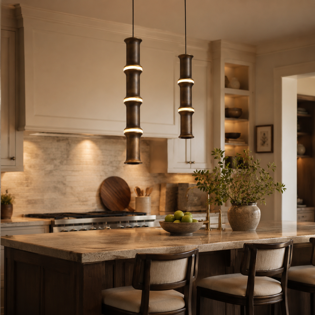 Carey Bamboo Pendant Light