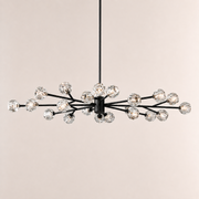Celestine Clear Crystal Glass Oval Chandelier 72