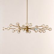 Celestine Clear Crystal Glass Oval Chandelier 72