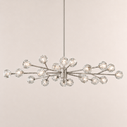Celestine Clear Crystal Glass Oval Chandelier 72