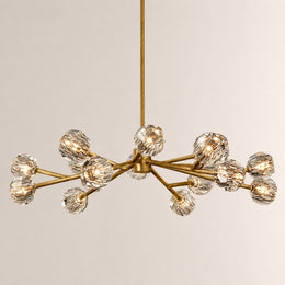 Celestine Clear Crystal Glass Round Chandelier 48