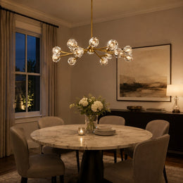Celestine Clear Crystal Glass Round Chandelier 48