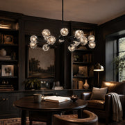 Celestine Clear Crystal Glass Round Chandelier 48