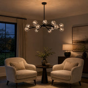 Celestine Clear Crystal Glass Round Chandelier 60