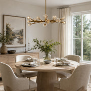 Celestine Clear Crystal Glass Round Chandelier 60