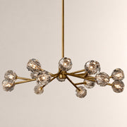Celestine Clear Crystal Glass Round Chandelier 60