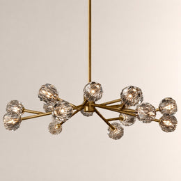 Celestine Clear Crystal Glass Round Chandelier 60