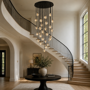 Celestine Clear Crystal Glass Round Cluster Chandelier 30