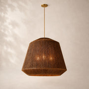 Savelle Natural Jute Cloche Pendant Light 36