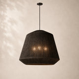 Savelle Natural Jute Cloche Pendant Light 36