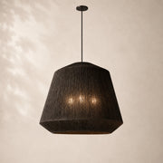 Savelle Natural Jute Cloche Pendant Light 36