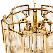 Vero Art Deco Glass Chandelier 23