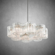 Riva 8Light Organic Glass Chandelier 32”D