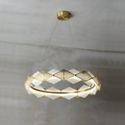 Circular Rote Alabaster Diamond Chandelier — image 15