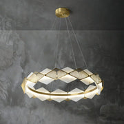 Circular Rote Alabaster Diamond Chandelier — image 14