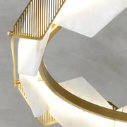 Circular Rote Alabaster Diamond Chandelier — image 17