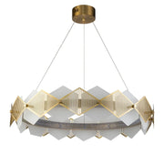 Circular Rote Alabaster Diamond Chandelier — image 20