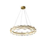 Circular Rote Alabaster Diamond Chandelier — image 21