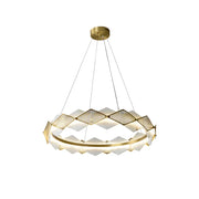 Circular Rote Alabaster Diamond Chandelier — image 21