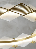 Circular Rote Alabaster Diamond Chandelier — image 19