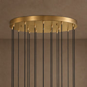 Colviora Hammered Glass Round Chandelier 36–48