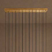 Colviora Fluted Glass Linear Chandelier 63.15
