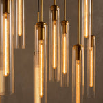 Colviora Fluted Glass Linear Chandelier 63.15