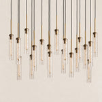 Colviora Hammered Glass Linear Chandelier - product image 1