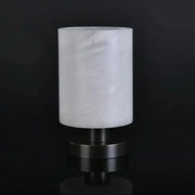 Minimalist Cylindrical Alabaster Table Lamp — image 14
