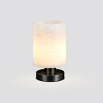 Minimalist Cylindrical Alabaster Table Lamp — image 17