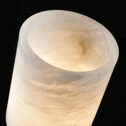 Minimalist Cylindrical Alabaster Table Lamp — image 10
