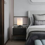 Minimalist Cylindrical Alabaster Table Lamp — image 7