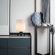 Minimalist Cylindrical Alabaster Table Lamp — image 5